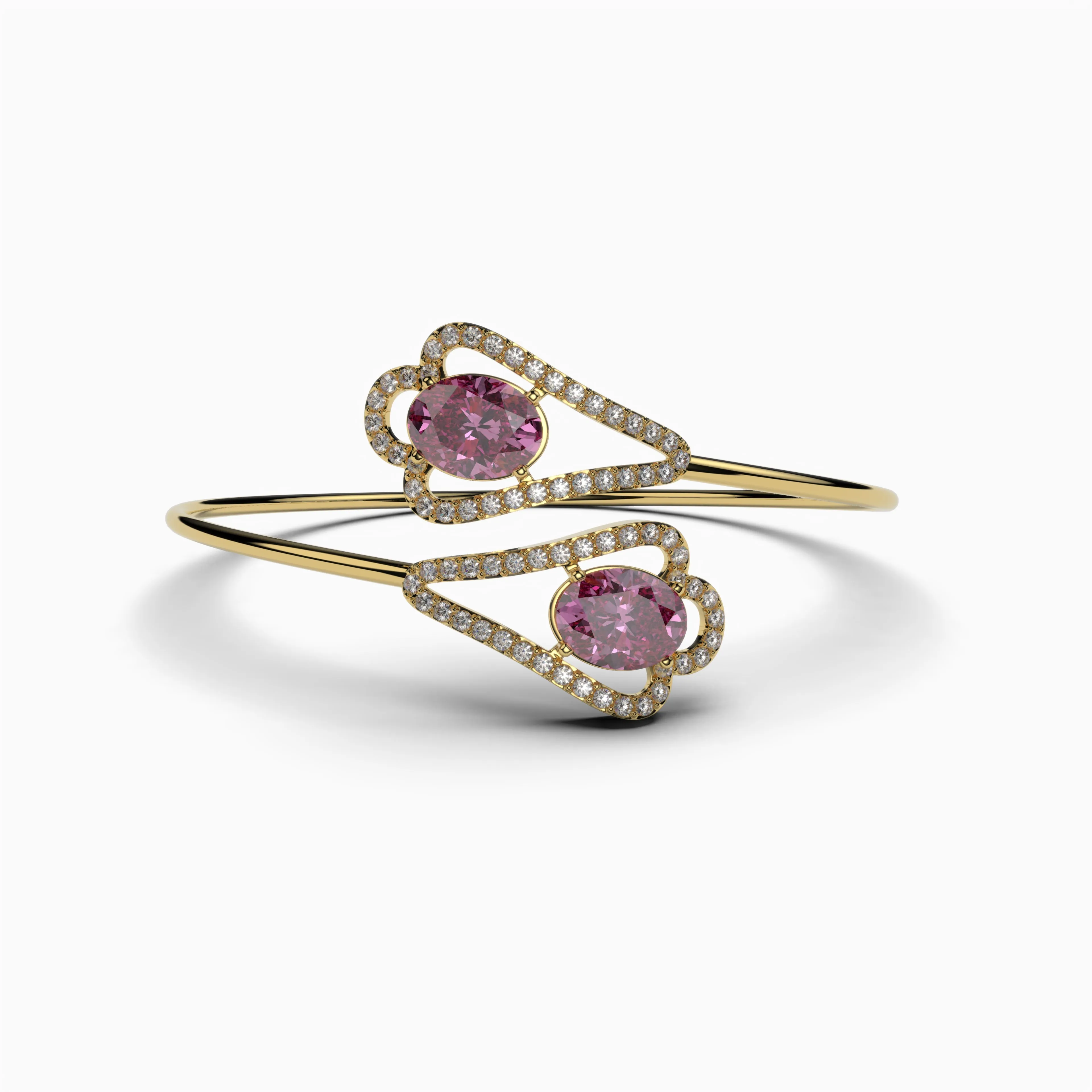 Pink Amethyst Bangles - Kinsley
