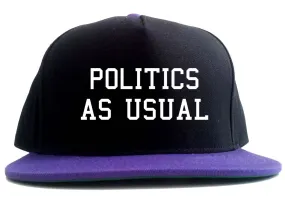 Politics As Usual 2 Tone Snapback Hat