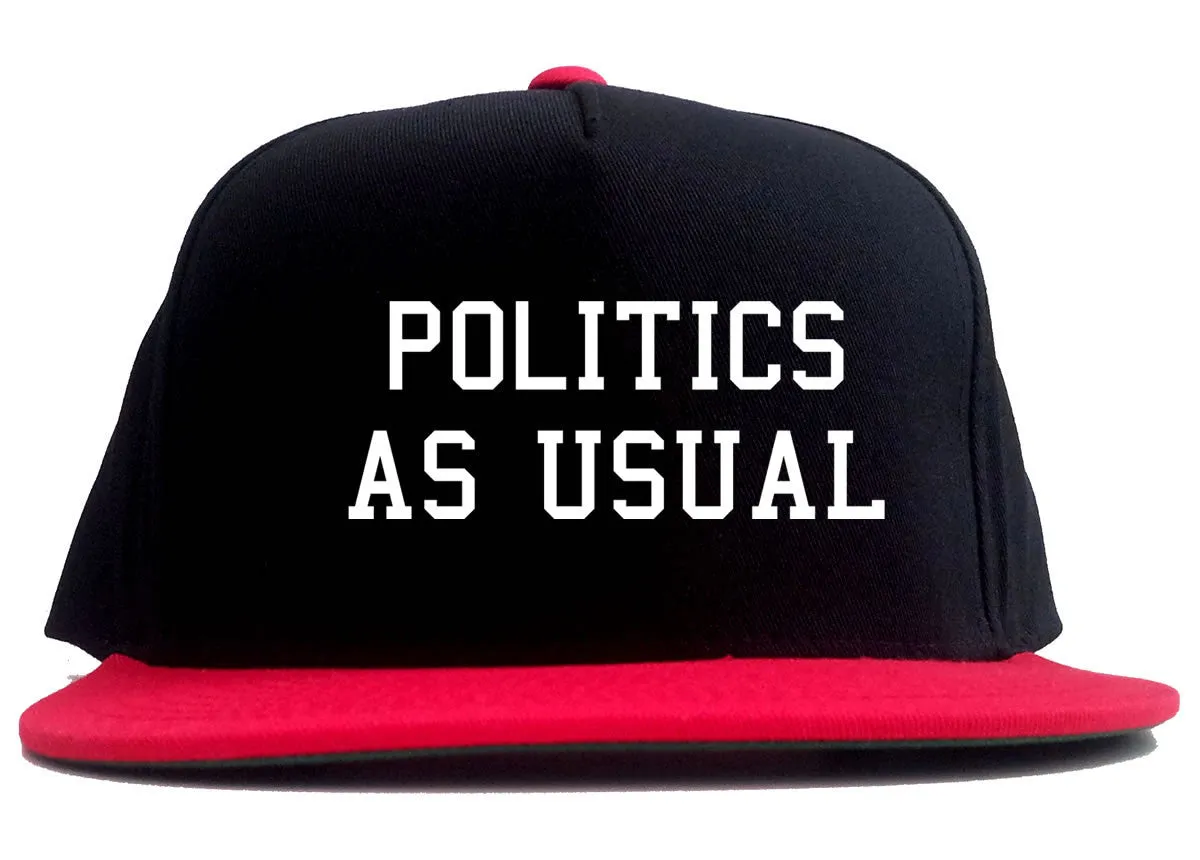 Politics As Usual 2 Tone Snapback Hat