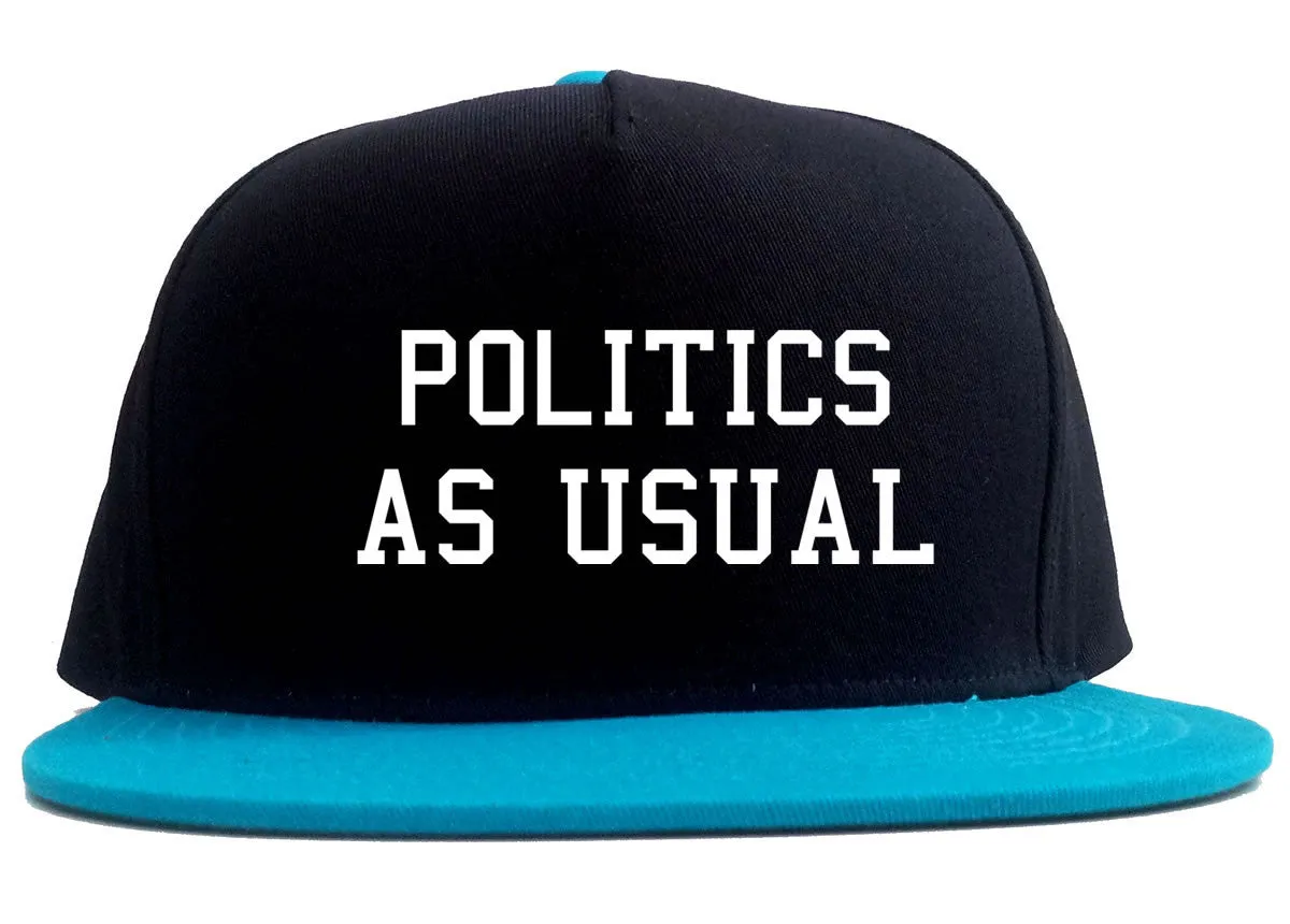 Politics As Usual 2 Tone Snapback Hat