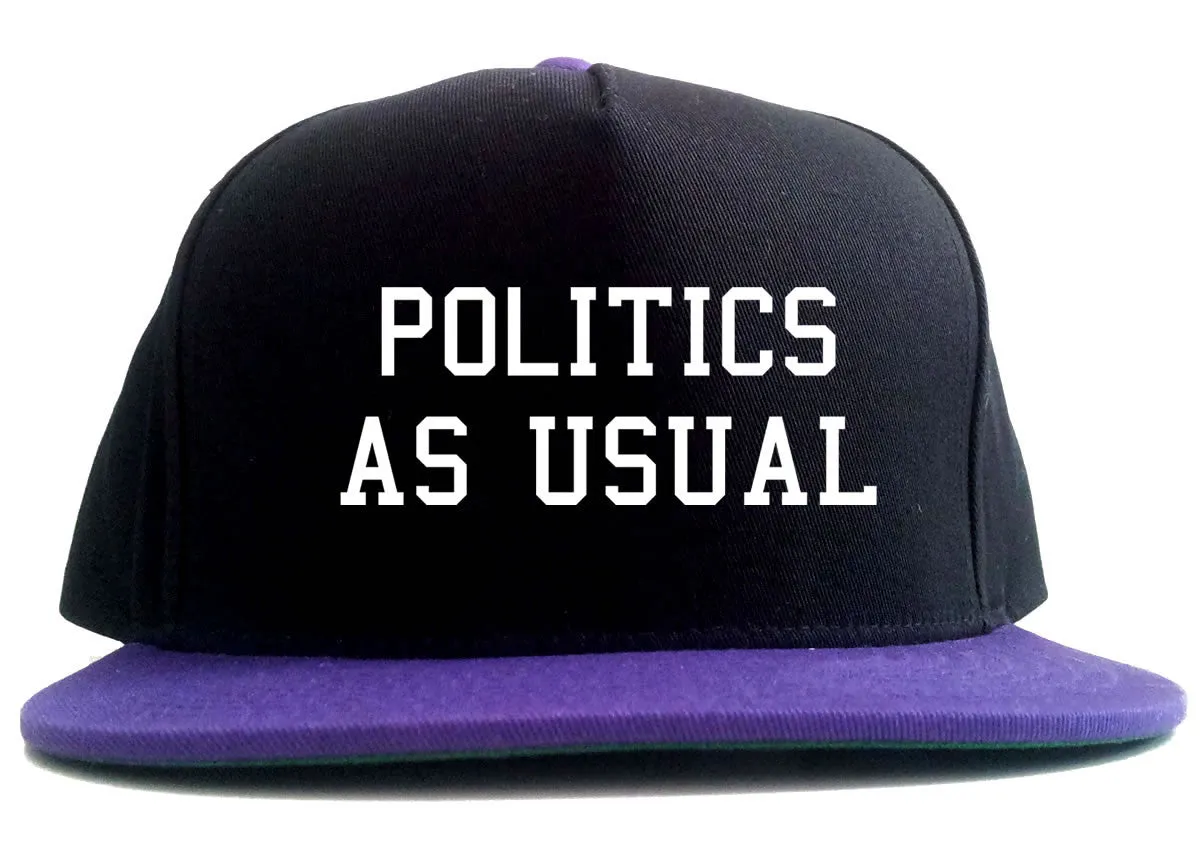 Politics As Usual 2 Tone Snapback Hat