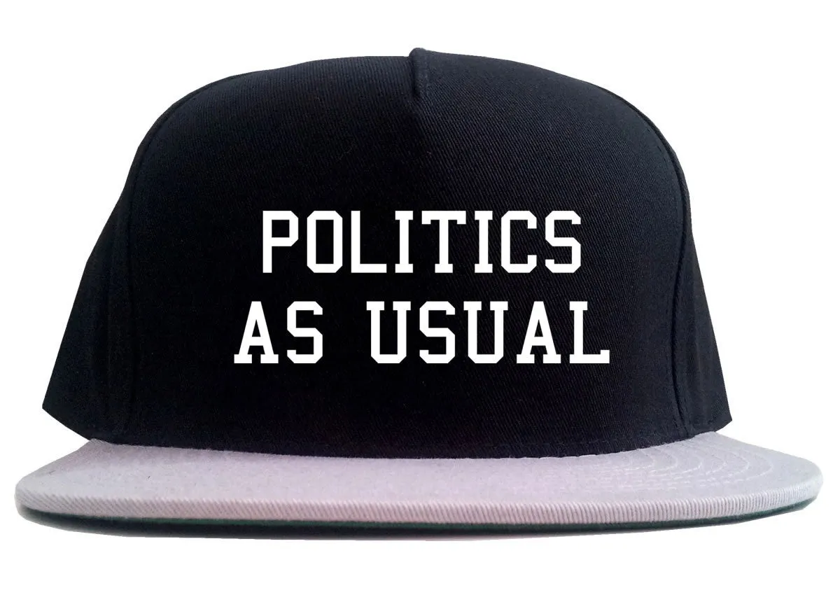Politics As Usual 2 Tone Snapback Hat