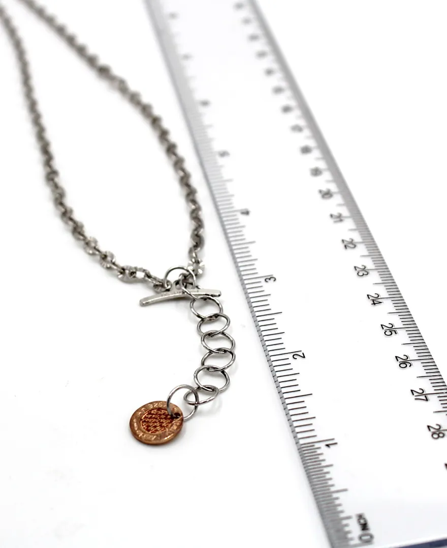 Rebecca Sterling Silver Necklace Adjustable 18 to 20 Inches