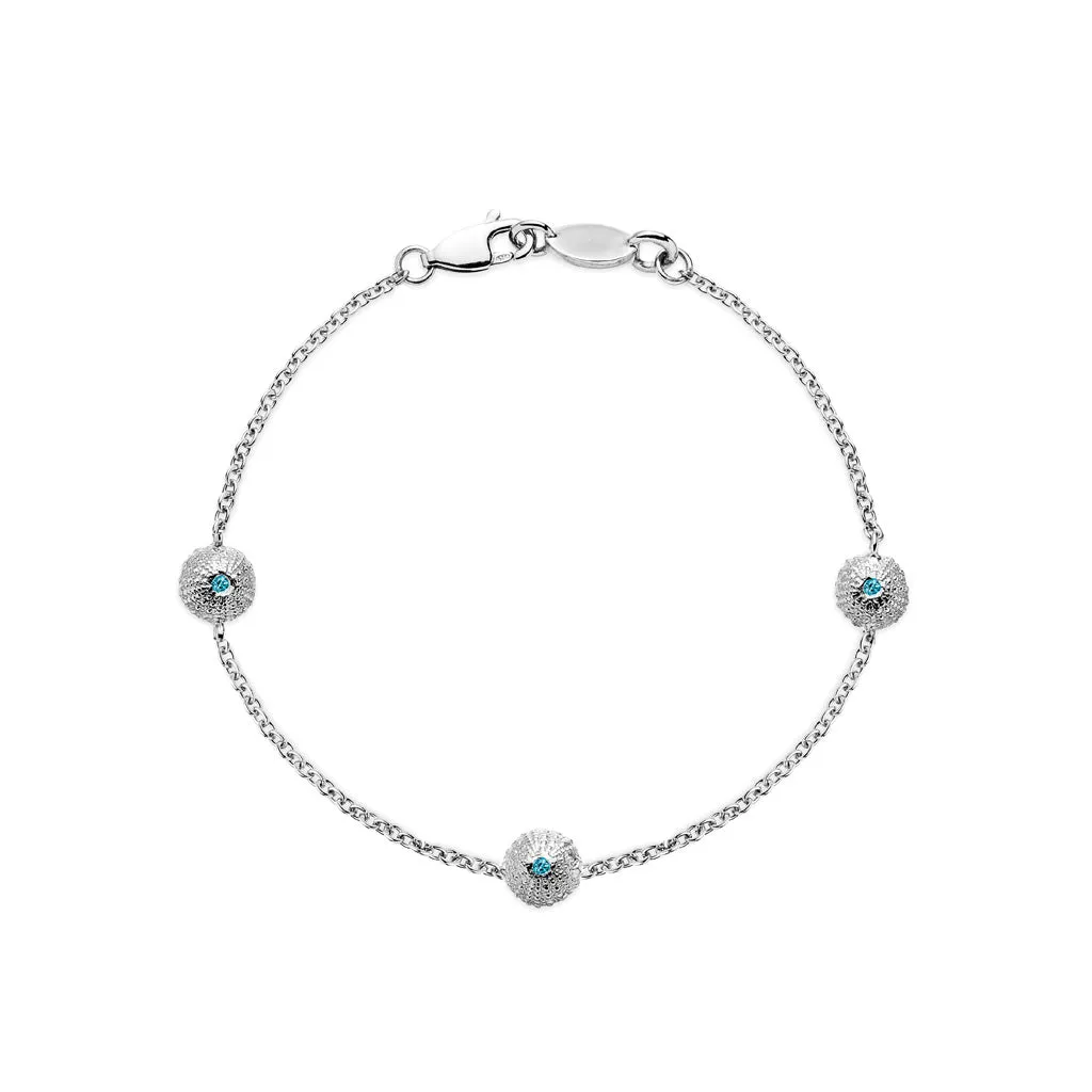 Sea Urchin Multiple Bracelet in Silver