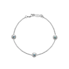 Sea Urchin Multiple Bracelet in Silver