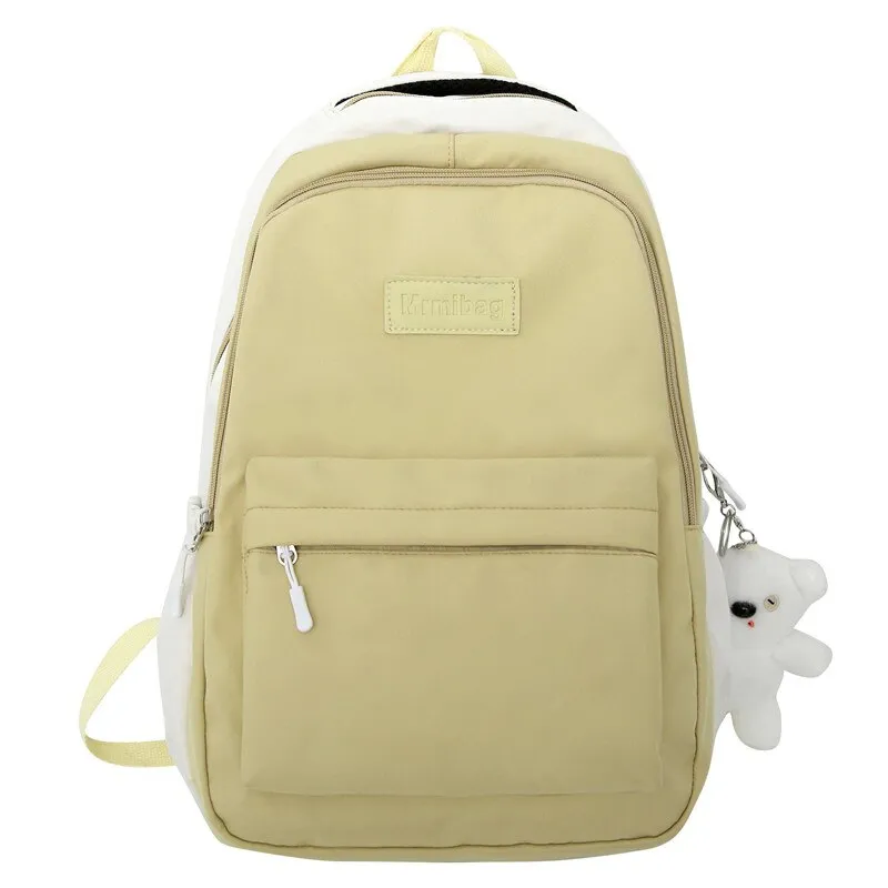 Sohiwoo Yellow School Backpack Travel