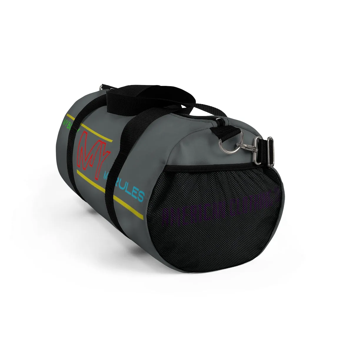 Sports Bag (My Body My Rules ) Grey