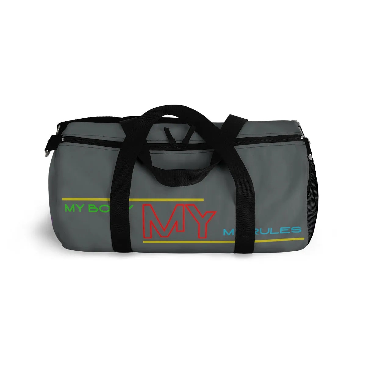 Sports Bag (My Body My Rules ) Grey