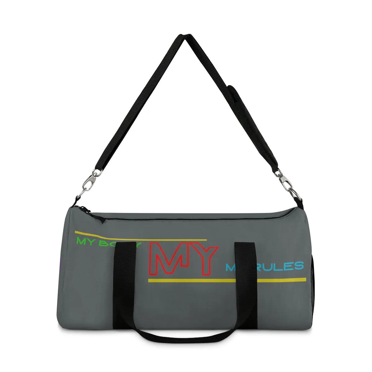 Sports Bag (My Body My Rules ) Grey