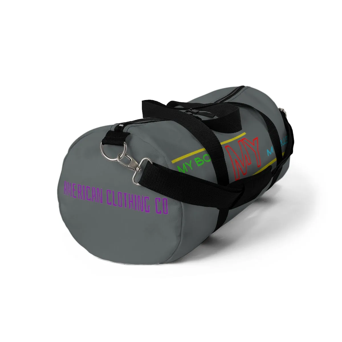 Sports Bag (My Body My Rules ) Grey
