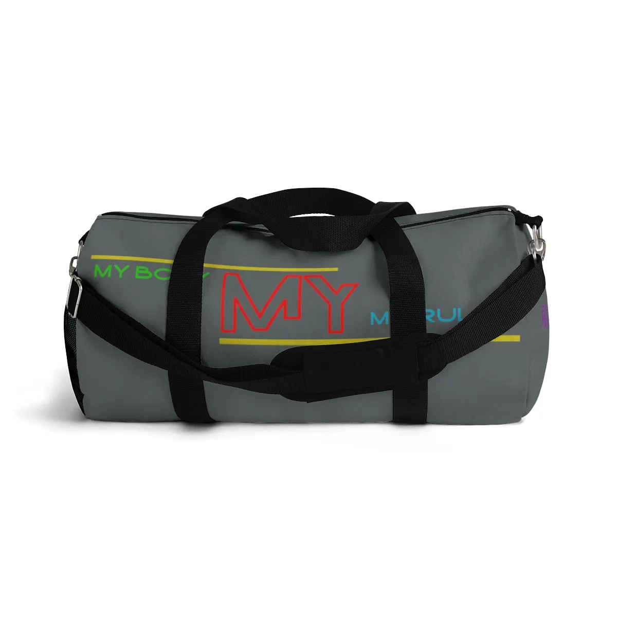 Sports Bag (My Body My Rules ) Grey
