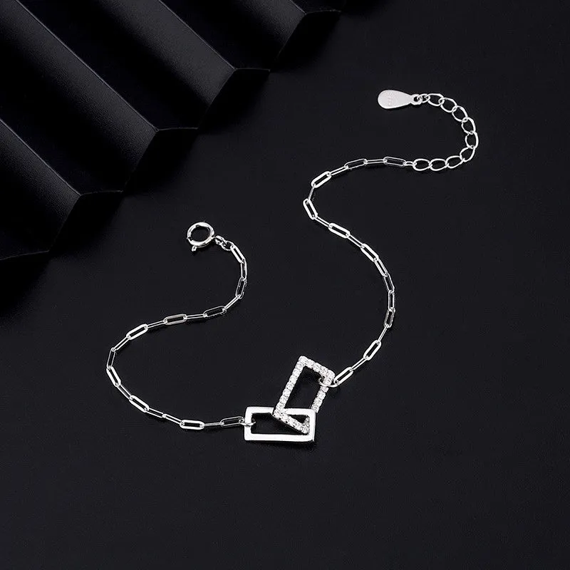 Sterling Silver Interlocking Bracelets