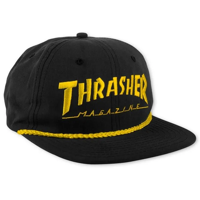 Thrasher - Rope Snapback Black/Yellow