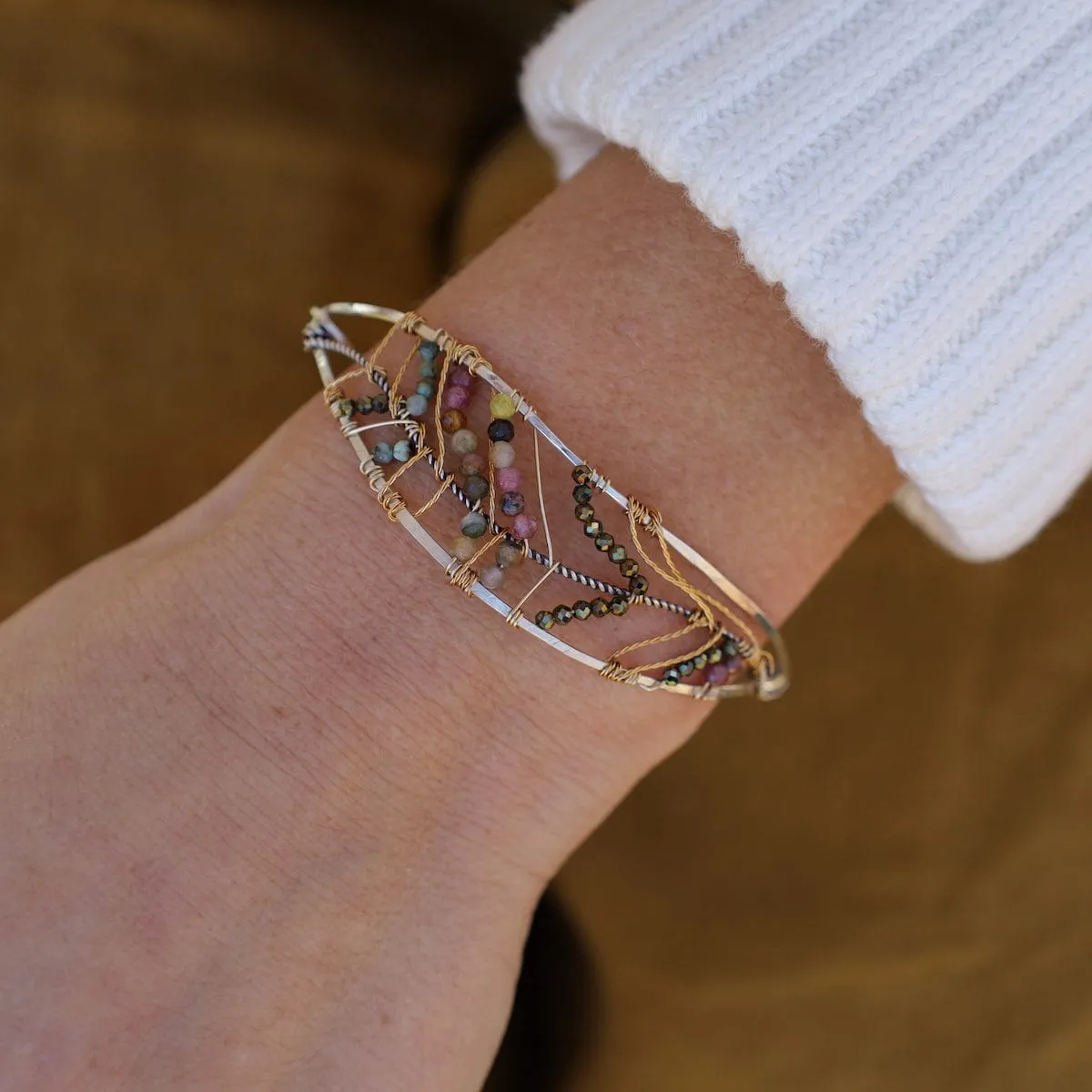 Tourmaline Leaf Bracelet