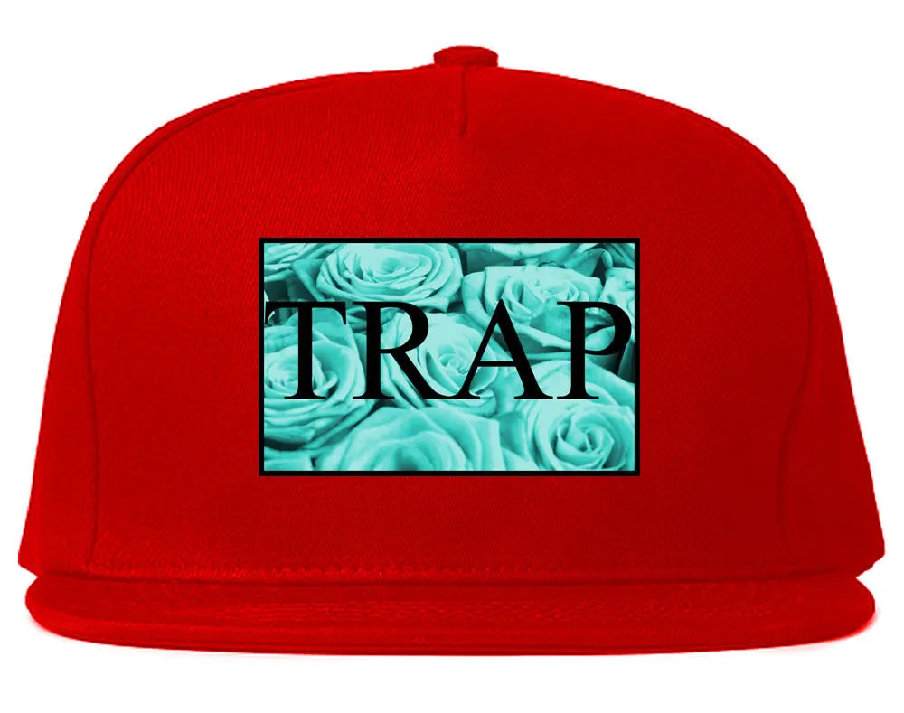 Trap Floral Pattern Snapback Hat