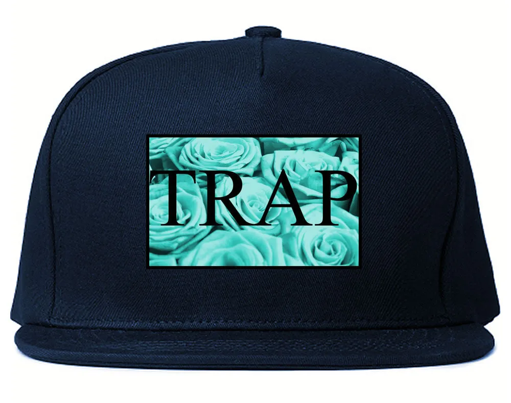 Trap Floral Pattern Snapback Hat