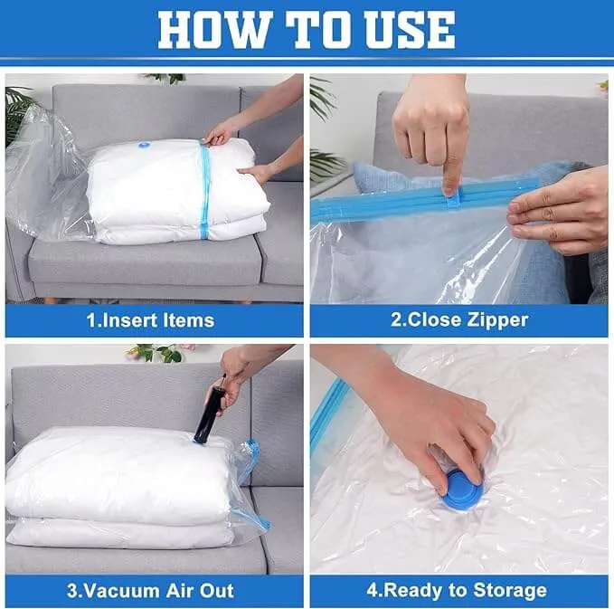 Vacuum Storage Bags (11 Pieces Set)