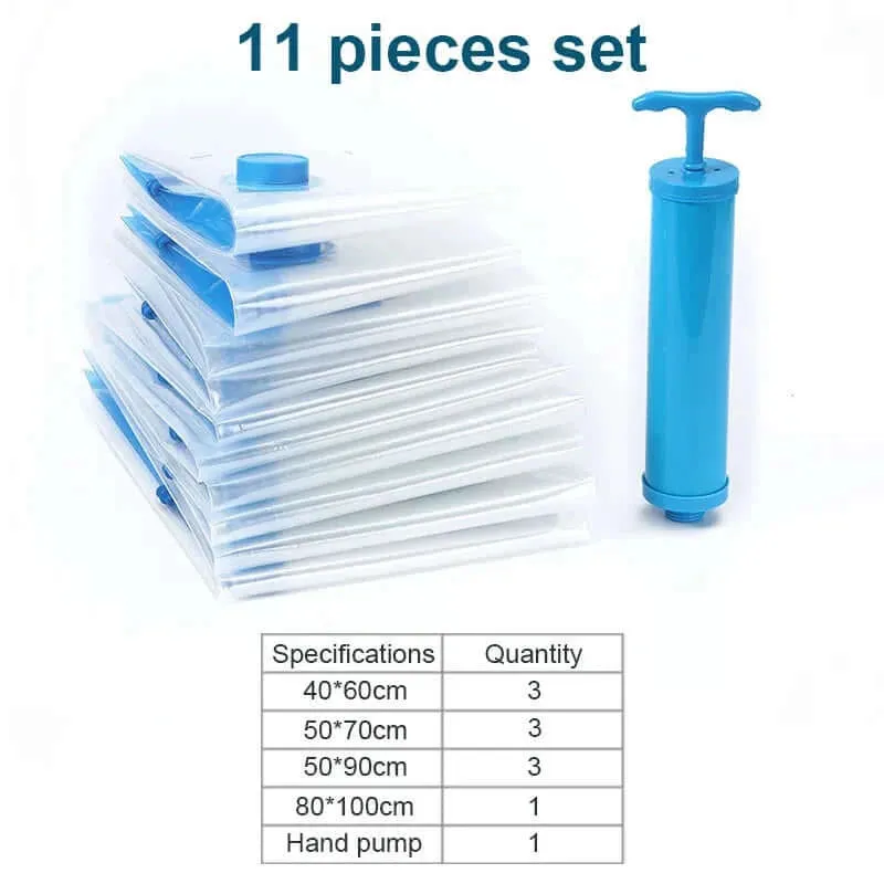 Vacuum Storage Bags (11 Pieces Set)