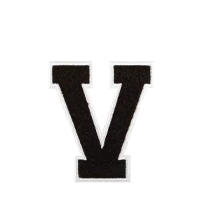 Varsity Letter V - Black