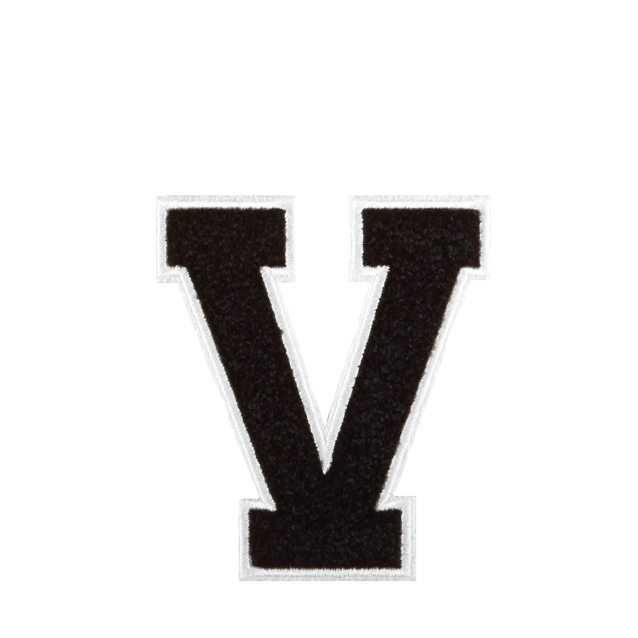 Varsity Letter V - Black