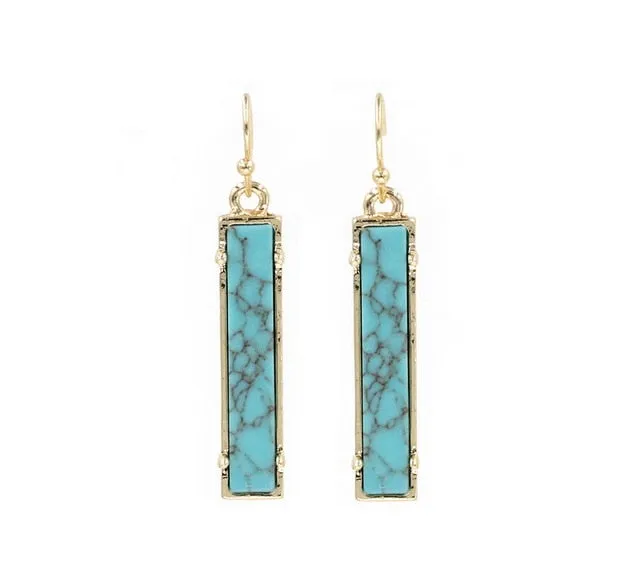 Vertical Bar Drop Earrings For Women
