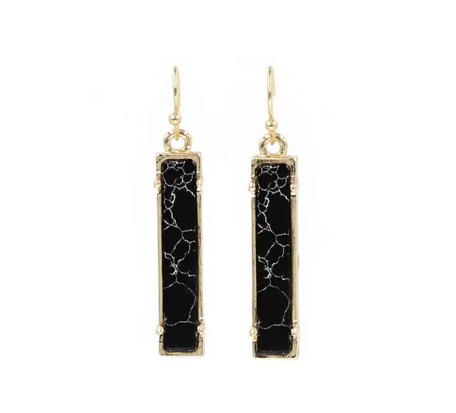 Vertical Bar Drop Earrings For Women