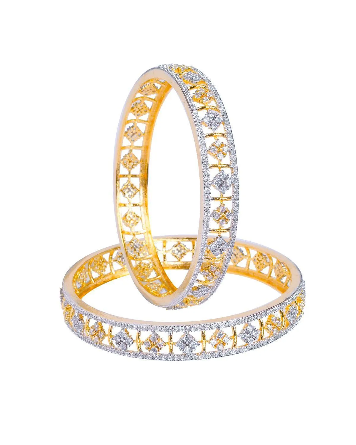 Zevarly Aarashi Cubic Zirconia Bangles