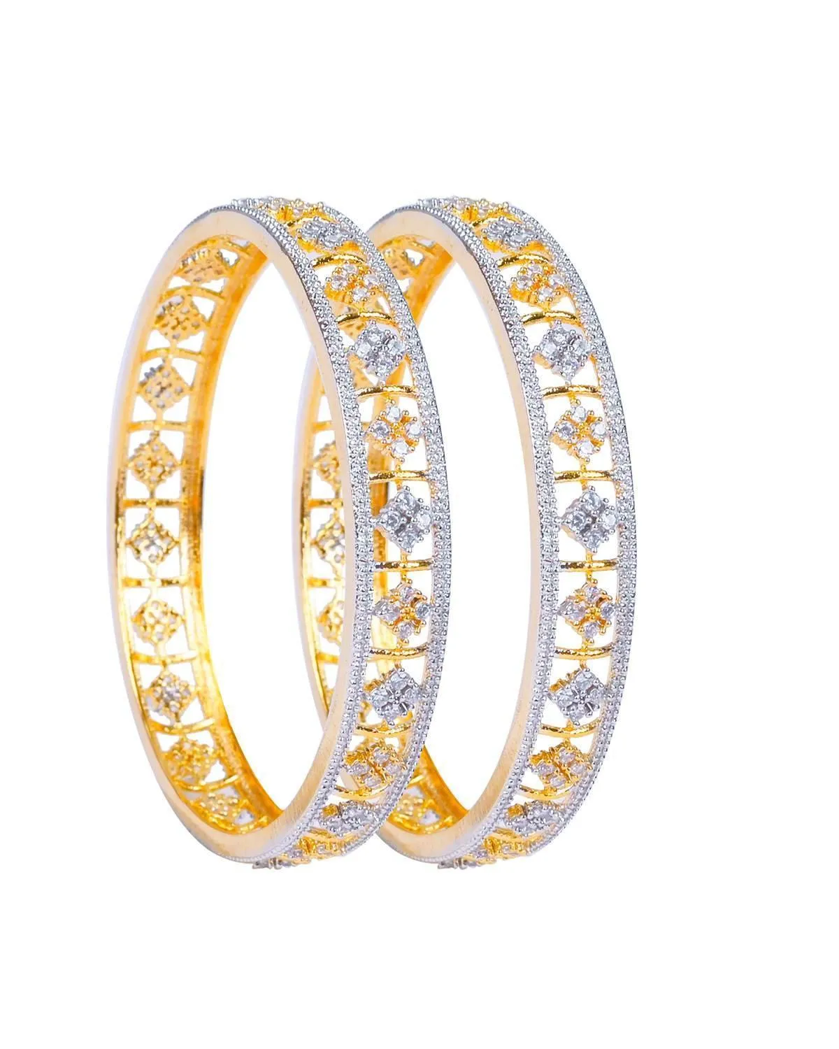 Zevarly Aarashi Cubic Zirconia Bangles